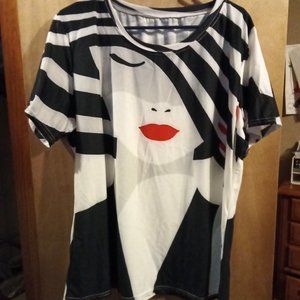 Woman's Face Cotton T-shirt